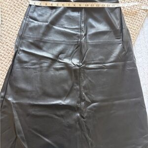 Marc New York Black Faux Leather Skirt